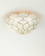 Image 2 of 2: Neiman Marcus Petal Flush Mount