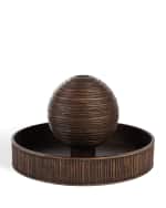 Image 3 of 3: Neiman Marcus Ridged Ball Fountain