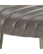 Image 3 of 4: Jamie Young Luke Leather Counter Stool