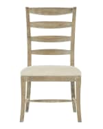 Image 3 of 4: Bernhardt Rustic Patina Ladderback Side Chair