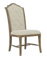 Image 2 of 5: Bernhardt Rustic Patina Tufted Side Chair
