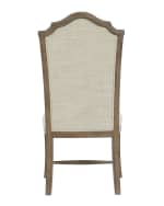 Image 3 of 5: Bernhardt Rustic Patina Tufted Side Chair