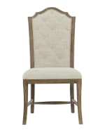 Image 4 of 5: Bernhardt Rustic Patina Tufted Side Chair