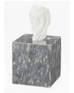 Image 1 of 2: Marble Crafter Eris Collection Cloud Gray Marble Tissue Box