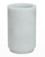 Image 1 of 2: Marble Crafter Eris Collection Pearl White Marble Tumbler