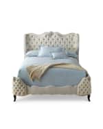 Image 2 of 2: Haute House Angelica Tufted California King Bed
