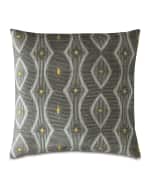 Image 2 of 3: Eastern Accents Echo Ochre Decorative Pillow