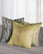 Image 1 of 3: Eastern Accents Echo Ochre Decorative Pillow