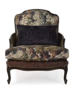 Image 2 of 7: Massoud Talisheek Leather Bergere Chair
