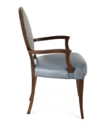 Image 3 of 4: Massoud Pearlington Leather Dining Arm Chair