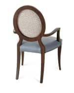 Image 4 of 4: Massoud Pearlington Leather Dining Arm Chair