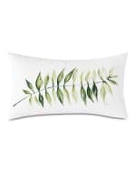 Image 2 of 3: Eastern Accents Hand Painted Leaf Pillow