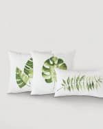 Image 1 of 3: Eastern Accents Hand Painted Leaf Pillow