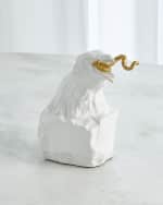 Image 2 of 3: William D Scott for Global Views Raven with Worm Sculpture