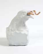Image 3 of 3: William D Scott for Global Views Raven with Worm Sculpture