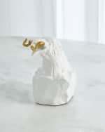 Image 1 of 3: William D Scott for Global Views Raven with Worm Sculpture