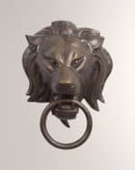 Image 1 of 2: William D Scott for Global Views Lion Head Door Knocker