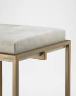 Image 2 of 2: Jamie Young Shelby Hair on Hide Bar Stool, 30"