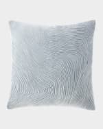 Image 1 of 2: Callisto Home Bandalia Wave Pleat Pillow, 22"Sq.