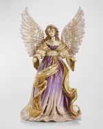 Image 1 of 4: Jay Strongwater Renaissance Angel Musical Figurine