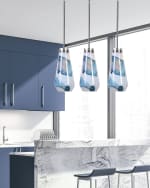 Image 1 of 4: Windswept Blue & White Pendant