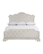 Image 3 of 3: Bernhardt Mirabelle Button-Tufted King Bed