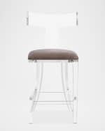 Image 2 of 2: Interlude Home Tristan Klismos Counter Stool, 26"