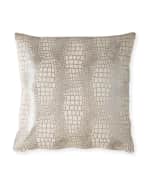 Image 2 of 2: Massoud Coco Hair Hide Pillow, 19"Sq.
