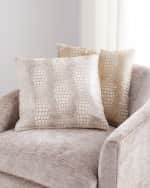 Image 1 of 2: Massoud Coco Hair Hide Pillow, 19"Sq.