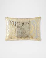 Image 1 of 3: Massoud Colorblock Zebra & Spots Pillow, 23" x 15"