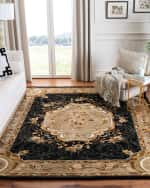 Image 6 of 7: Safavieh Aubusson Night Rug, 8' x 10'