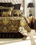 Image 3 of 4: Austin Horn Collection Gustone Diamond-Pattern European Sham