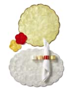 Image 4 of 4: Four 14" Round Capiz Shell Placemats