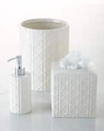 Image 3 of 4: Kassatex Cane Embossed Porcelain Tumbler