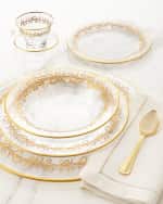 Image 3 of 4: Neiman Marcus "Oro Bello" Dinner Plates, Set of 4