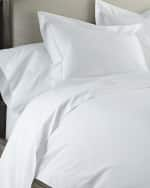 Image 2 of 3: Matouk Positano Hemstitch King Duvet Cover