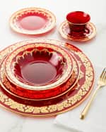 Image 2 of 3: Neiman Marcus Red Oro Bello Charger, Set of 4