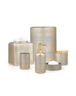 Image 4 of 4: Labrazel Woven Metallic Pump Dispenser with Chrome Polished Top