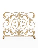 Image 3 of 3: Leaf Scroll Fire Screen