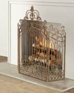 Image 1 of 3: Gate 3-Panel Fire Screen