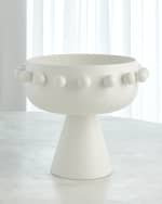 Image 1 of 2: Ashley Childers for Global Views Spheres Collection White Footed Bowl