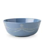 Image 1 of 2: Juliska Berry & Thread Melamine Cereal/Ice Cream Bowl - Chambray