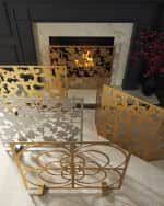 Image 2 of 3: Tommy Mitchell Medallion Fireplace Screen