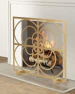 Image 1 of 3: Tommy Mitchell Medallion Fireplace Screen