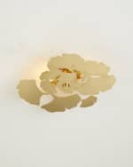 Image 2 of 2: Tommy Mitchell Small Ginkgo Flush Mount Light