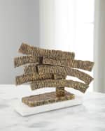 Image 1 of 2: John-Richard Collection Crinkle Swoosh Sculpture