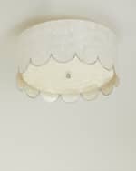 Image 1 of 2: Neiman Marcus Scallop Flush Mount