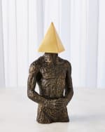 Image 1 of 3: Global Views Pyramid Metric Head Sculpture