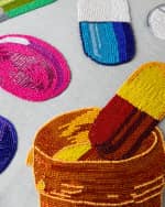 Image 2 of 2: Jonathan Adler Happy Pills Beaded Pillow