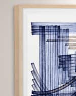 Image 2 of 2: Grand Image Home "Blue Weave 3" Digital Art Print by Victoria Neiman